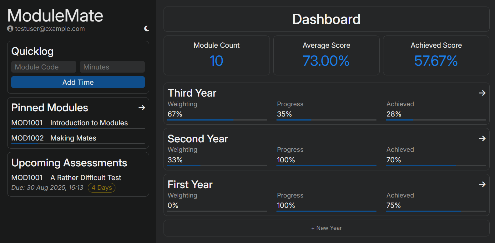 ModuleMate Dashboard